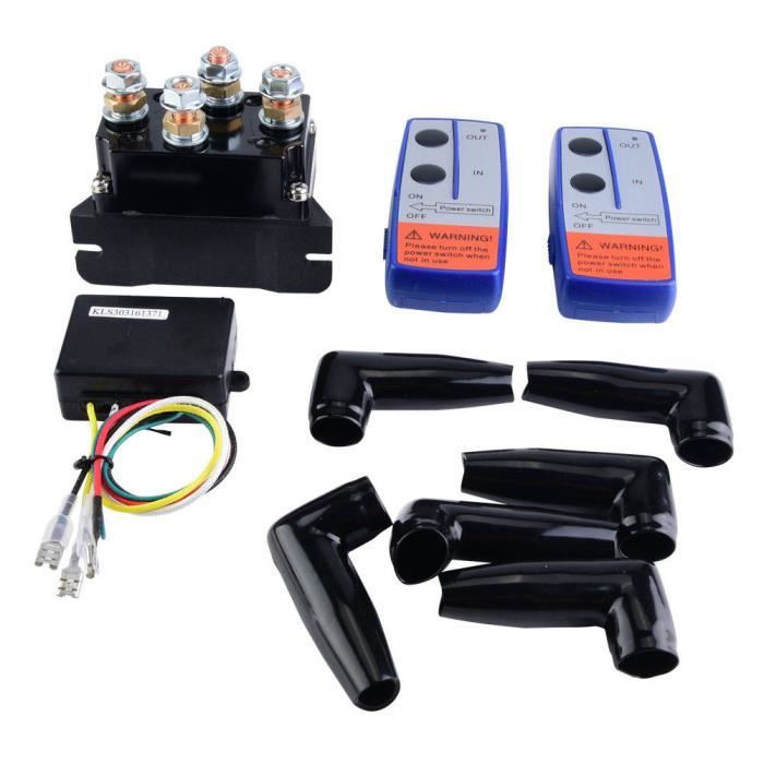 Commande Manuelle Pour Treuil 12V - Avec Relais Intégré, Compatible Treuils 1500 à 4500 Lbs