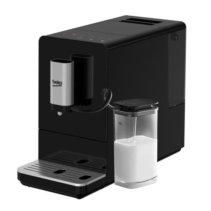 Machine expresso automatique - BEKO - CEG3194B - 1350 W - Carafe à lait - Noir