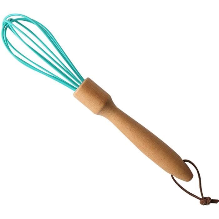 2 Fouets Cuisine En Silicone Et Inox – Poignée Ergo, Parfaits Pour Mélanger, Battre Et Fouetter Sans Se Fatiguer !