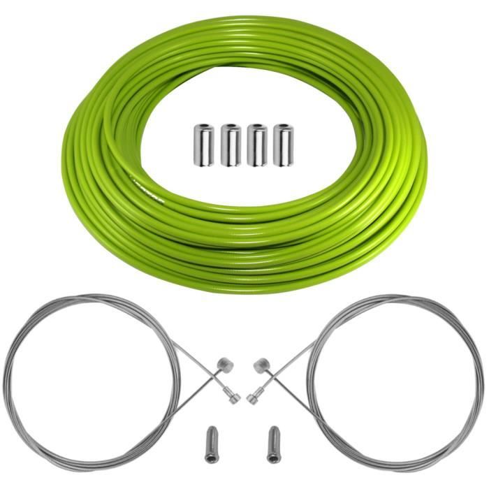 2 Câbles De Frein Vélo 2m - Compatible Shimano/SRAM - Route Et VTT - Avec Embouts