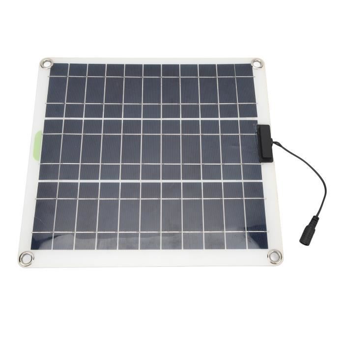 Panneau Solaire 20W 12V Chargeur Batterie Polysilicium - Double USB + Câble OBD Pour Voiture, RV, Camping-Car