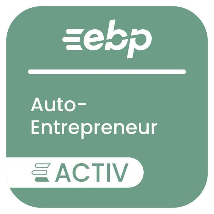 EBP Auto-Entrepreneur ACTIV 2023 + Service Privilège - Licence 1 an - 1 poste - A télécharger