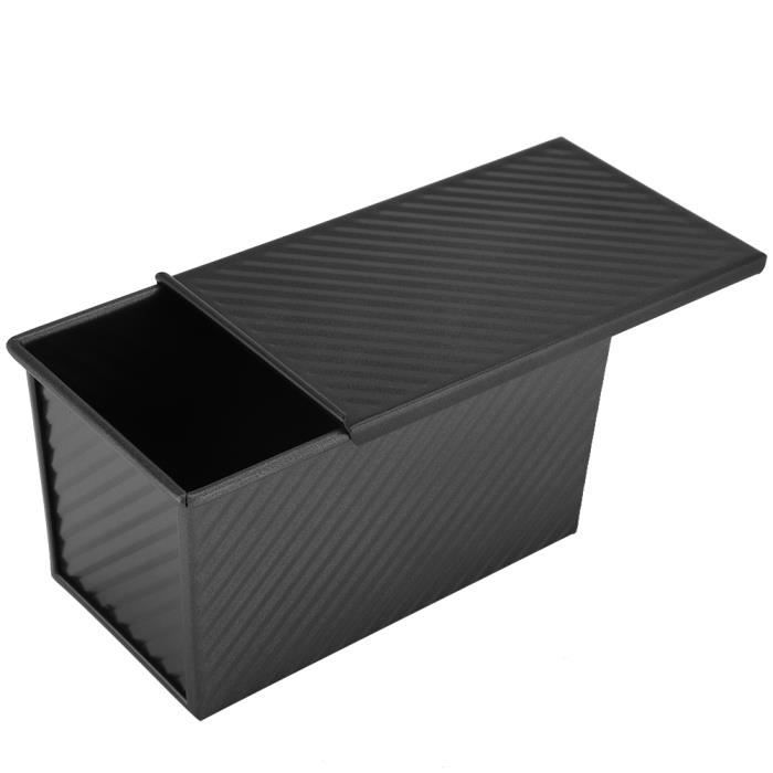 Lot De 2 Moules à Pain Antiadhésifs En Acier Carbone – Parfaits Pour Pains, Gâteaux Et Tartes – Noir, 250 G