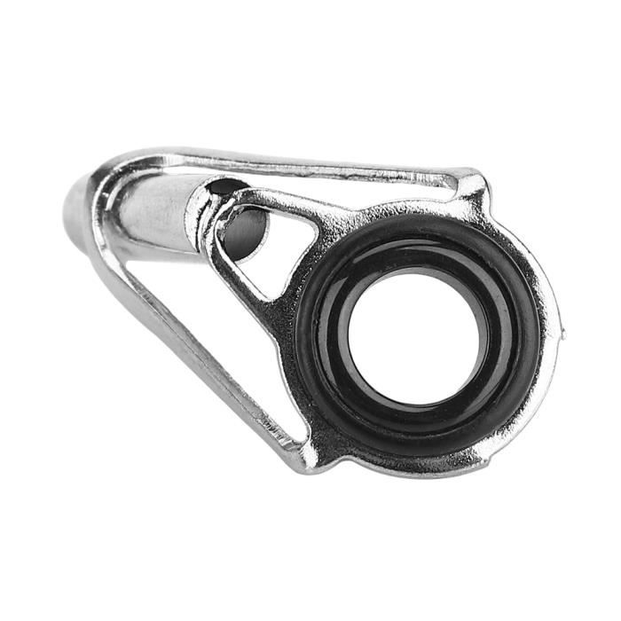 LOT DE 2 anneaux de guidage de canne à pêche en céramique noire pour conducti EUR 6,37 - PicClick FR