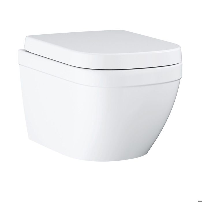 Grohe Euro ceramic WC suspendu compact sans bride avec abattant frein de chute (Eurocompact)
