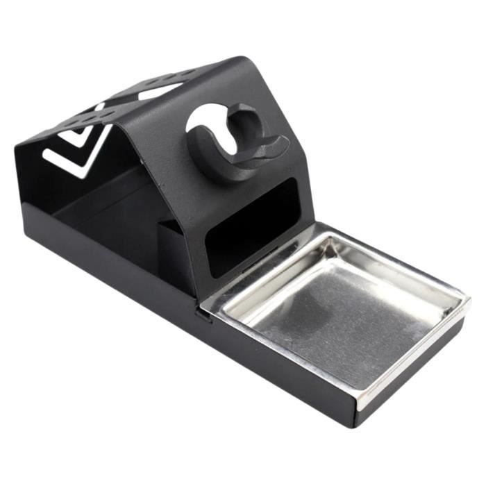Support Pour Fer à Souder Avec éponge - Base Métal Stable, Pour La Plupart Des Fers Standard - Petit Et Pratique - 5
