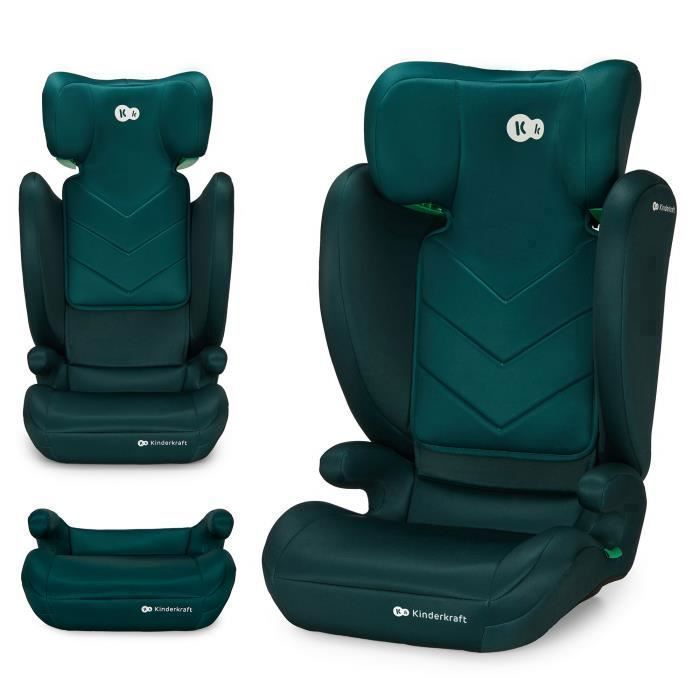 Siège Auto Kinderkraft I-SPARK 2 en 1 i-Size 100-150 cm installation ceinture appui-tête réglable Vert