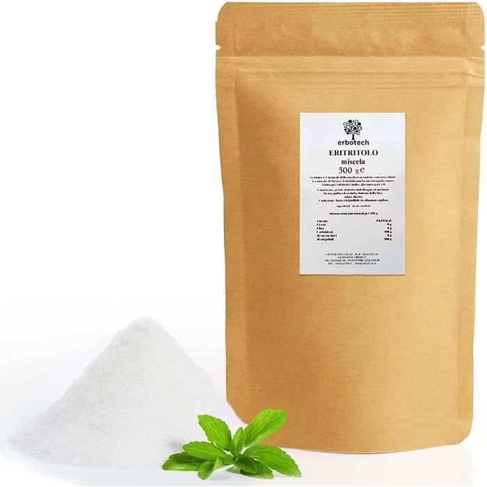 Stevia Limics24 Érythritol Poudre 500 G Substitut Sucre Naturel