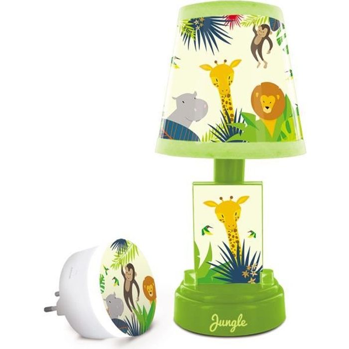 Bois Lampe Animal noix de coco enfants lampe lampe de chevet Lampe de coco orignal Animaux