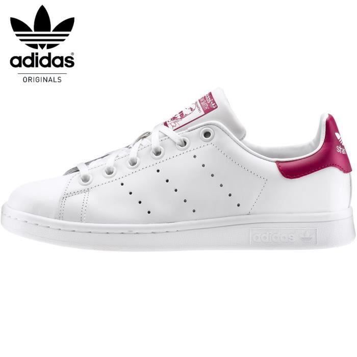 stan smith femme blanc rose