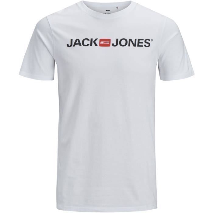 T-shirt Jack & Jones Jcospirit Logo - Col Rond - 100% Coton - Taille S à XXL - Neuf Avec étiquettes