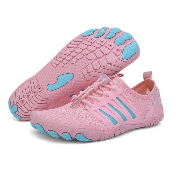 Chaussures De Running Femme - Basket Légère, Respirante, Antidérapante - Pour Course, Fitness, Tennis, Quotidien