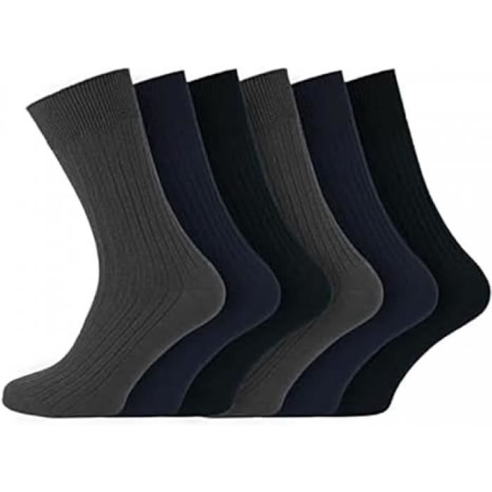 Chaussettes Pour Femme Non élastiques - Douces En Coton, Haut En Nid D'abeille - Taille 37-42, Idéales Pour Diabétiques