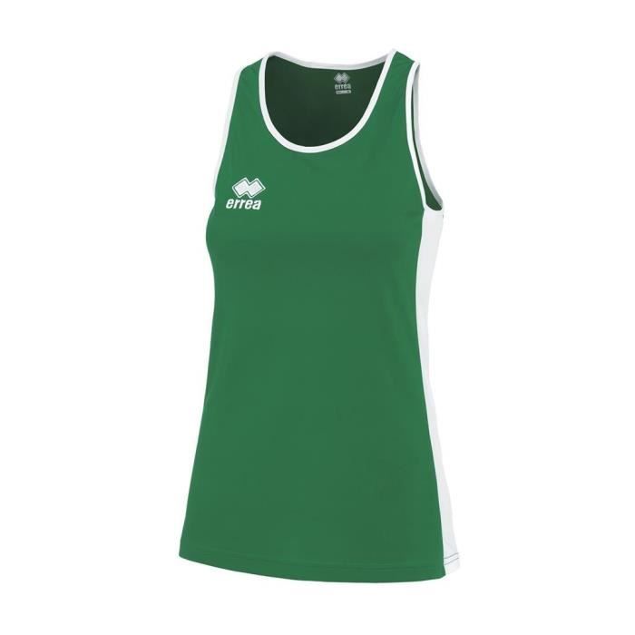 Débardeur femme enfant Errea Rachele - vert/blanc