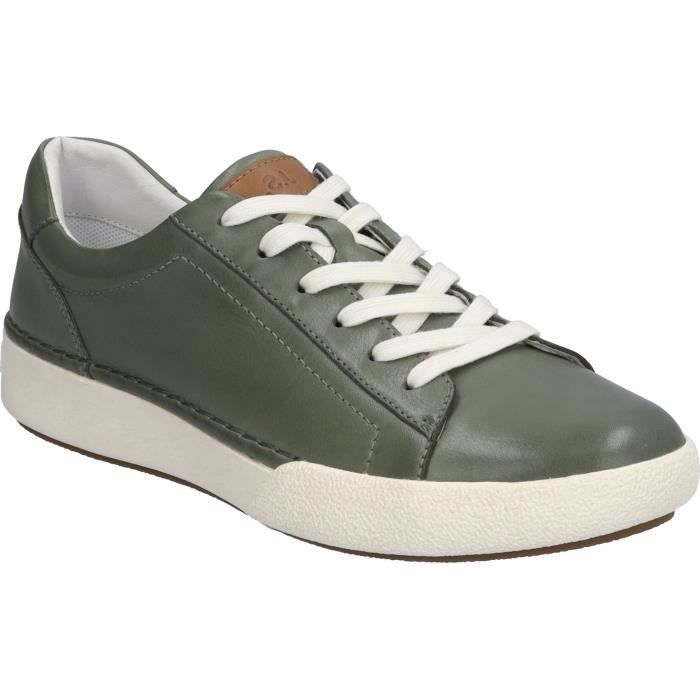 Josef Seibel Baskets pour Femmes - JOSEF SEIBEL - Claire 01 - Cuir - Lacets - Vert