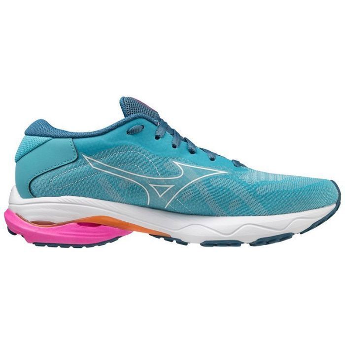 Chaussures de running Mizuno Wave Ultima 14(W) - Blue/White/Purple - Femme - Usage régulier - Drop 12 mm