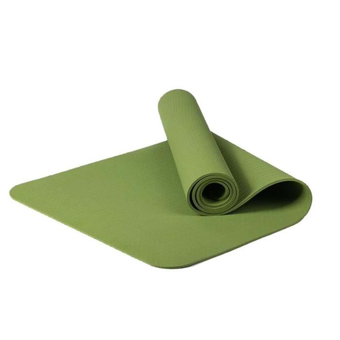 Tapis De Yoga Antidérapant TechFit + 2 Blocs EVA - Set Complet écologique TPE, Idéal Pilates Et Méditation