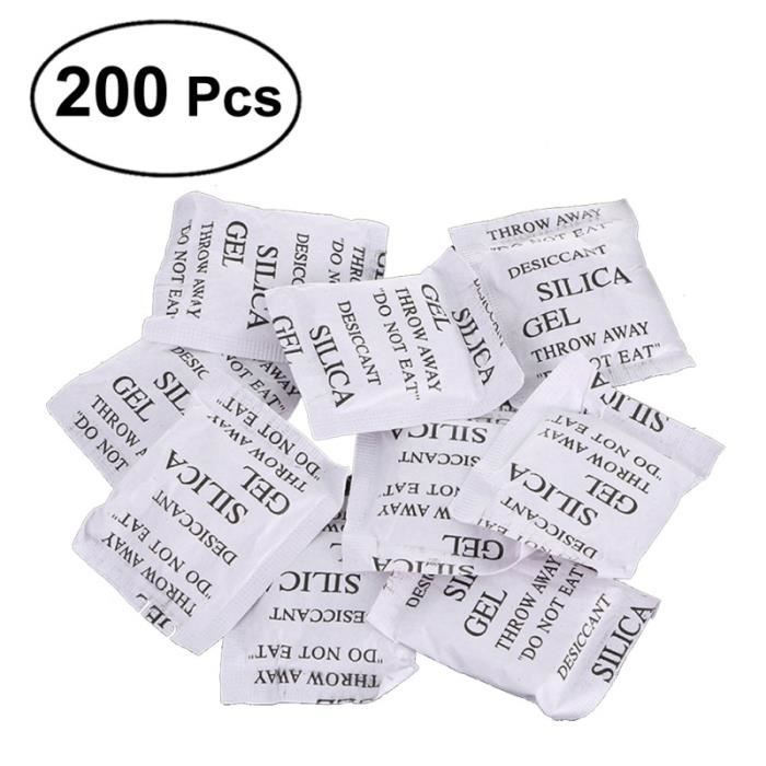 200 Bustine Gel Di Silice Essiccante - Assorbe Umidità Per Vestiti, Libri, Elettronica - Foto 13