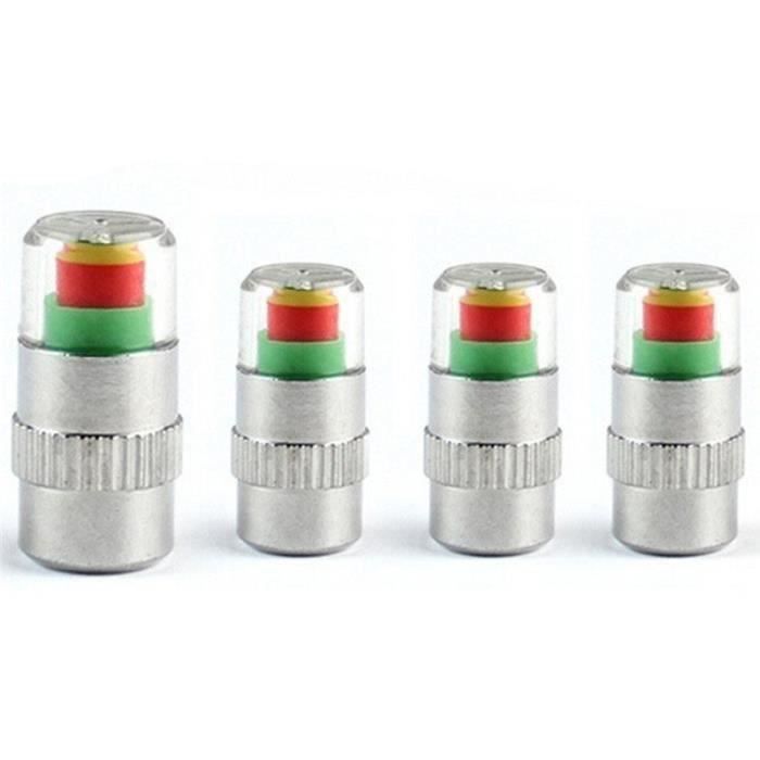 Inovey 4Pcs Moto Voiture Pneu Valve Bouchon Personnalisé Smiley Pneu