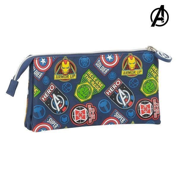 Safta - Trousse Scolaire Triple Compartiments Naruto - 22x3x12 Cm - Noir - Enfant/Ado - 11