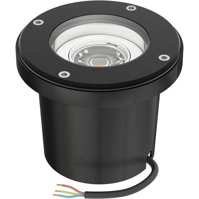 Lnaire LED Encastré, Extérieur, IP67, Orientable, Inox, Rond