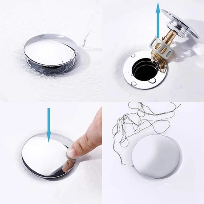Bouchon De Vidange Universel Pour évier De Salle De Bain – 2,8 à 3