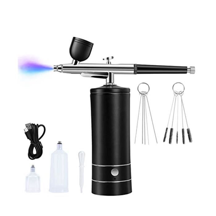 foreverLily Kit Aérographe avec Copresseur, Aérographe Sans Fil Portable Aérographe USB