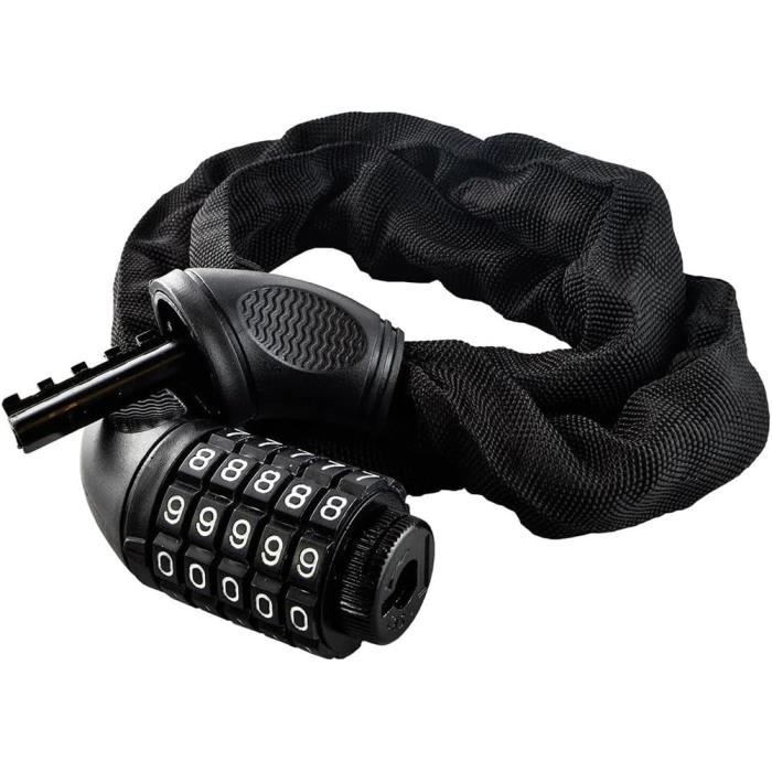 ANTIVOL,601-80cm--serrure de vélo à combinaison de lumière, antivol