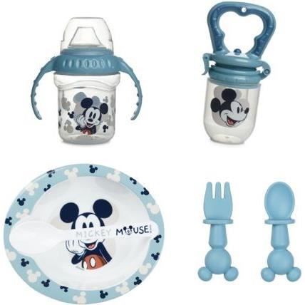 Pack repas 1er age THERMOBABY MICKEY - 1 grignoteuse + 1 bol + 1 tasse à poignée +2 cuillères