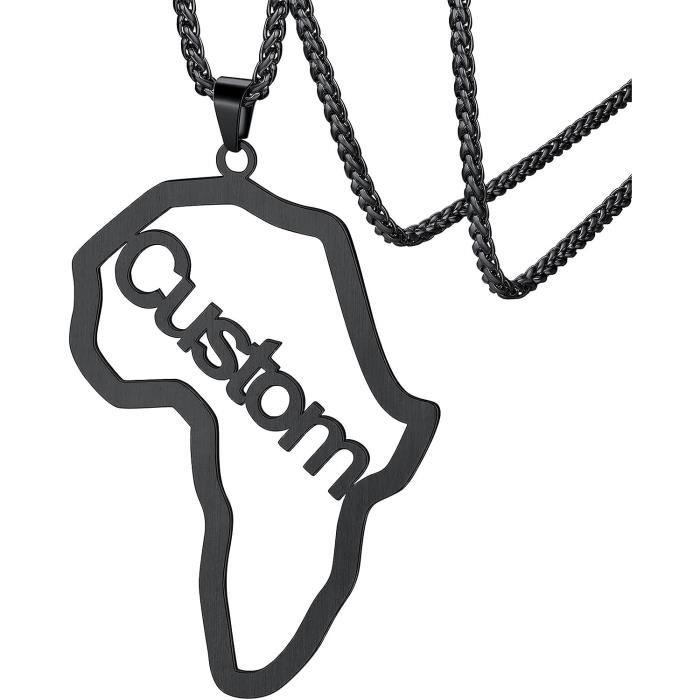 Collier Pendentif Carte D'Italie Plaqué Or Jaune - Longueur 41-45cm, Neuf Avec étiquette