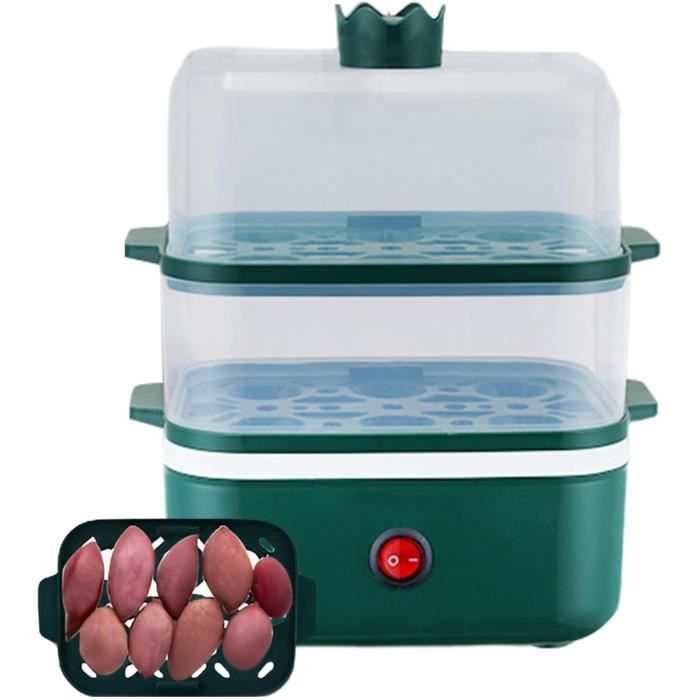 Cuiseur à œufs Pour Micro-ondes - 2 Cavités, En Polypropylène Résistant à La Chaleur - Pour œufs Durs, Omelettes, œufs Au Plat - Rapide, Facile à Nettoyer, Gain De Temps