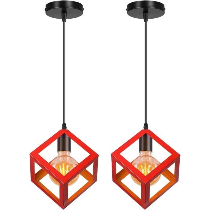 Suspension Lirra Vintage en fer et verre - Plafonnier style industriel pour bars et maisons K2234 | KIKI LIGHTING