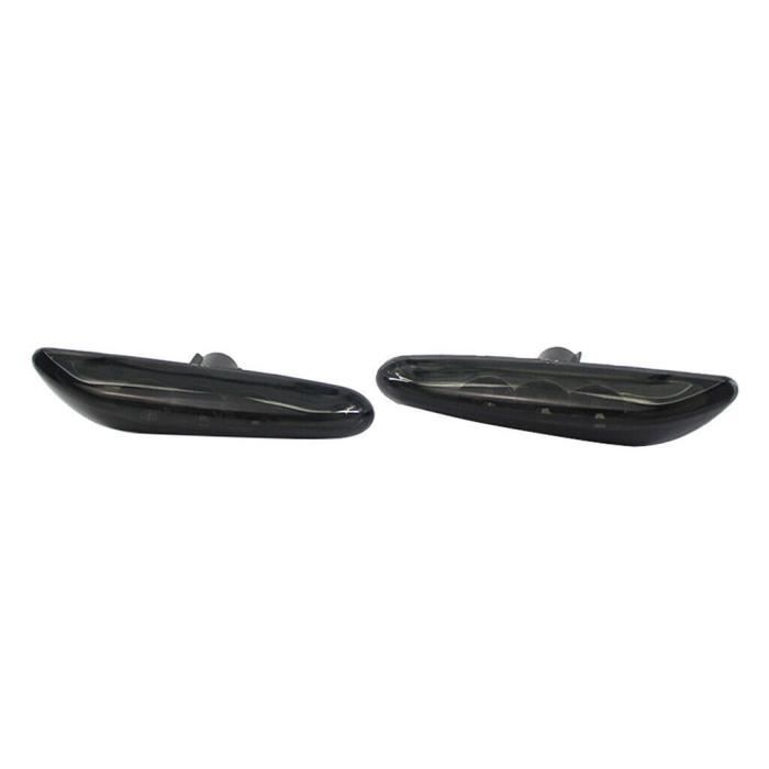 Clignotants Latéraux LED Noir Fumé Pour BMW E46 E60 E83 E87 E90 - Compatibilité Spécifique