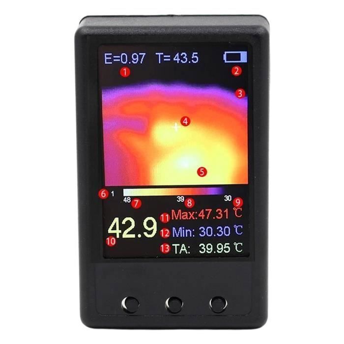 Caméra Thermique Infrarouge Portable, Imageur Thermique Plage de Caméra Thermique Infrarouge Portable, Imageur Thermique Plage de