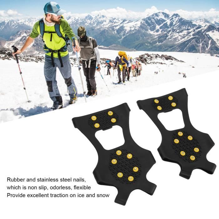 10 crampons à dents antidérapant, 1 paire