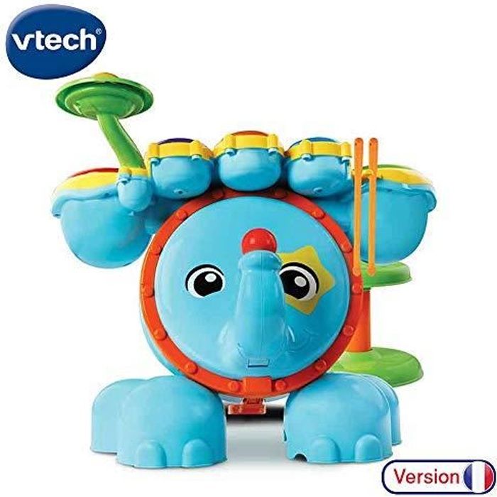 Jouet interactif - VTECH - Jungle Rock - Batterie Eléphant - Gris - Grand - Intérieur - Education