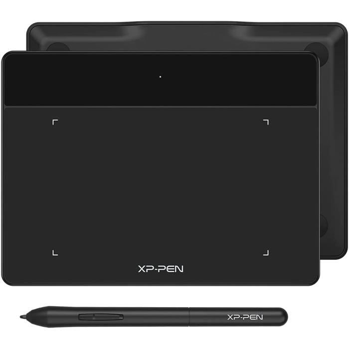 XP-PEN Deco Fun L Tablette Graphique 10x6 Pouces Stylet Passif à 8192 Niveaux Compatible Mac Windows Chrome OS et Android Noir