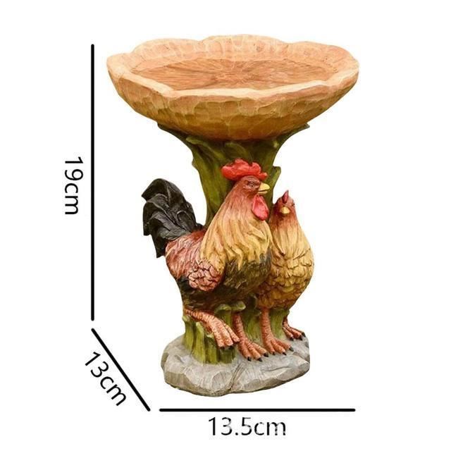 Bain D'oiseaux Avec Treillis Décoratif - Support Plantes Grimpantes, Finition Bronze