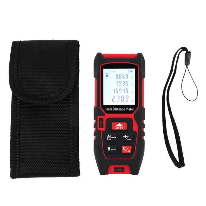 Télémètre infrarouge - ZJCHAO - Portable - Mesure jusqu'à 100 m ...
