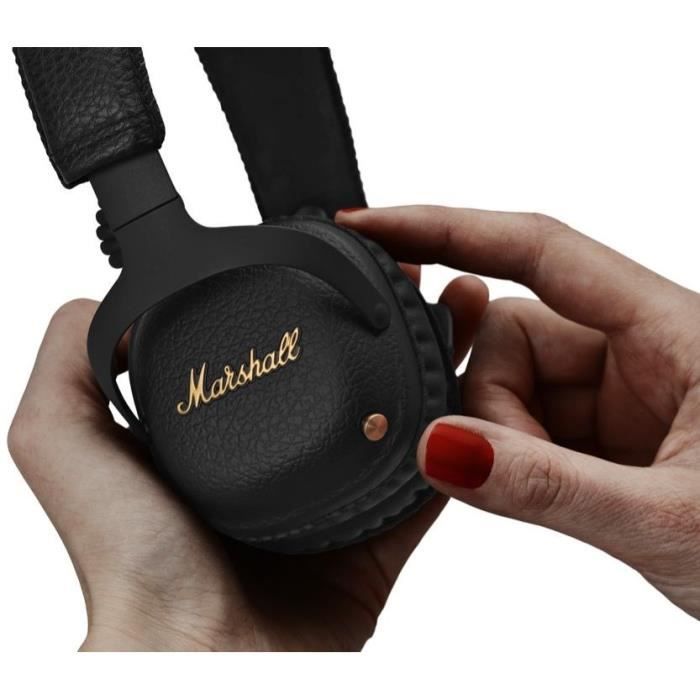 Marshall MID A.N.C. Casque avec micro sur-oreille Bluetooth sans fil  Suppresseur de bruit actif noir - Cdiscount TV Son Photo