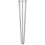 SKISKI LEGS - 4 Pieds De Table En Épingle à Cheveux 40,6cm 2 Tiges En Acier Noir Epaisseur 10mm 84607195