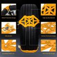 Chaîne de pneu jaune stable universelle de 8 pièces chaîne de neige chaîne de pneu universelle-1