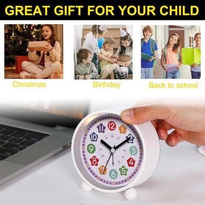 Réveil Numérique Enfants Silencieux Sans Tic-Tac - Horloge Éducative Analogique Pour Garçons Et Filles