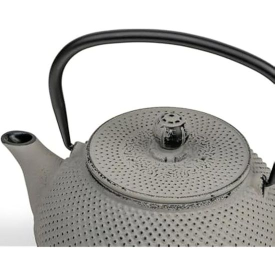Petite Théière Japonaise Bordeaux en fonte émaillée 0.6 Litre