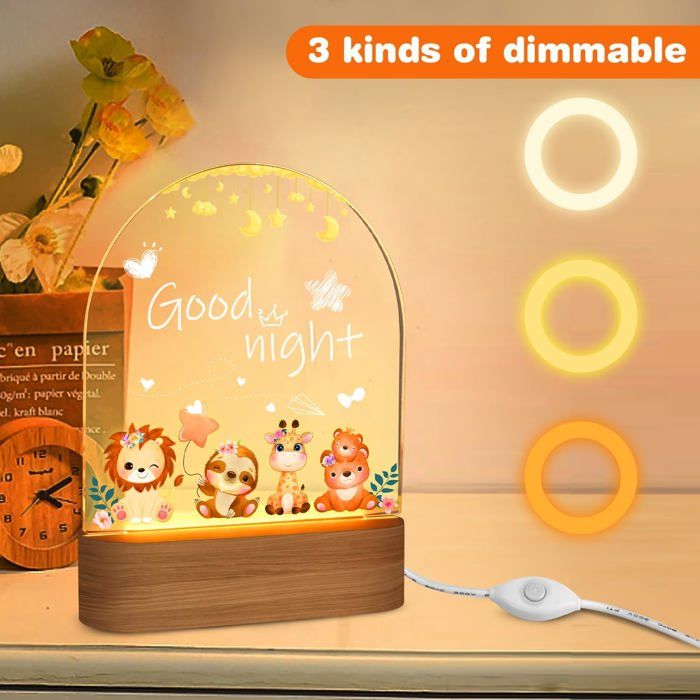 Veilleuse Personnalisée Bébé - Prénom, LED Douce & Cadeau Naissance