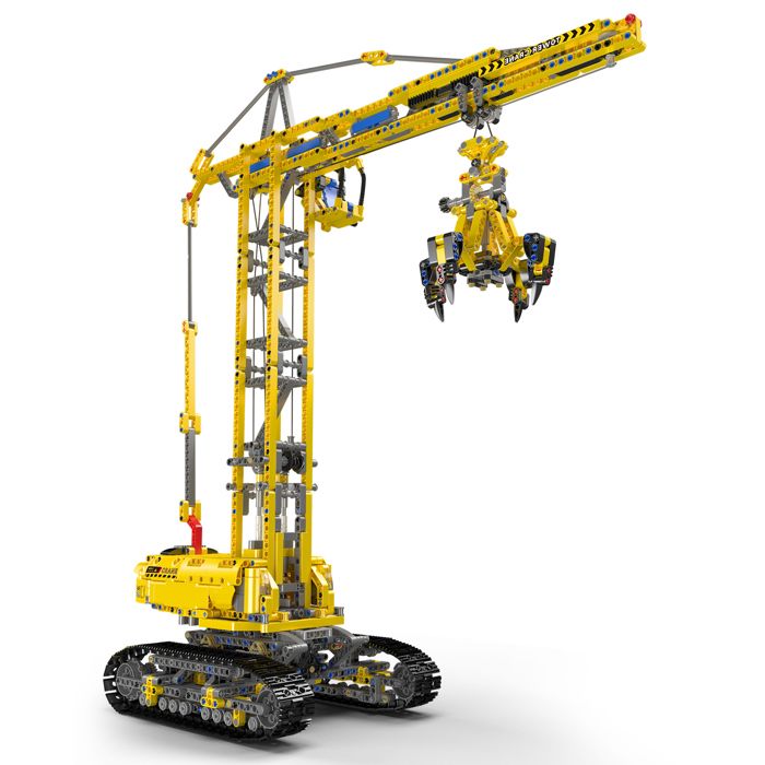 Reobrix Grue à Crochet – Kit De Construction Modèle 22021 – Défi Et Précision – Pour Fans D’Engins