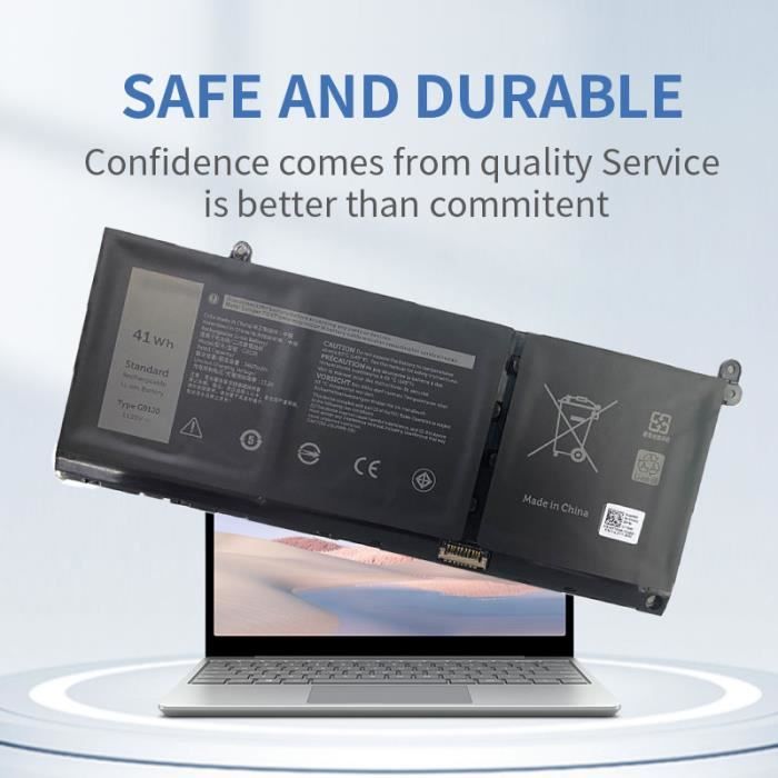 G91J0 Batteri für Latitude 3320 3420 3520 Inspiron 15 3515 3511 3520 5410 2 in 1