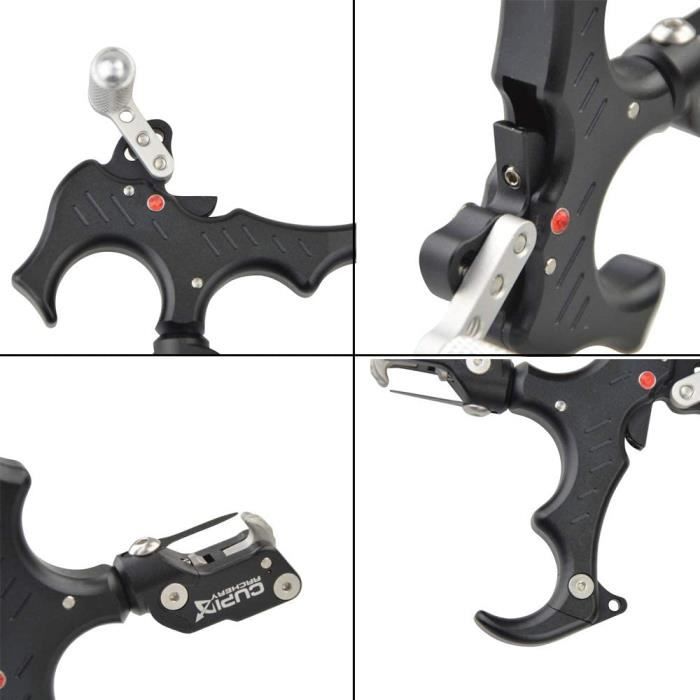 Outils De Libération D'arc, Poignée Antidérapante En Alliage D'aluminium, Déclencheur De Pouce De Libération D'arc Réglable Pour L'entraînement En