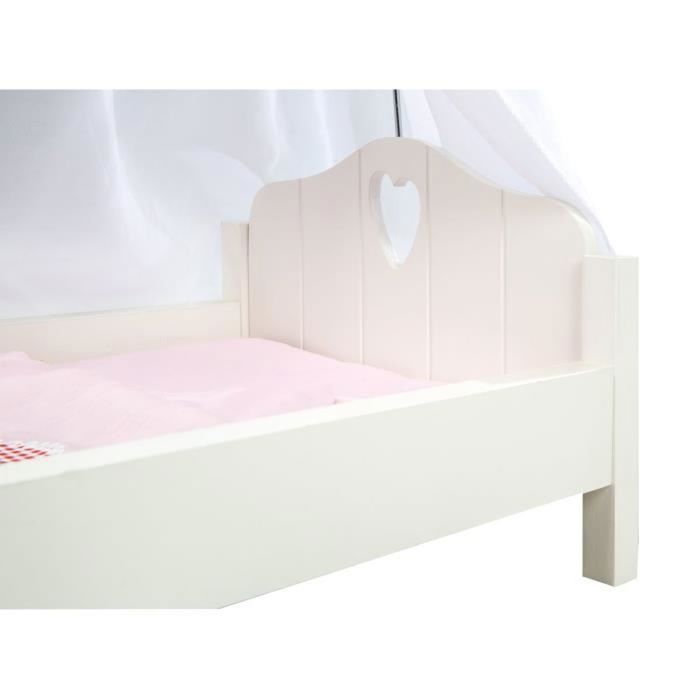 Lit De Poupée En Bois Scarlett - Inclus Textile Rose - Blanc/naturel Lit De Poupée En Bois Scarlett - Inclus Textile Rose - Blanc/naturel