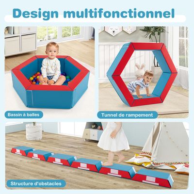 Piscine à Balles Angelove 90x30 Cm – En Coton Doux, Avec 200 Boules Colorées, Structure Mousse, Housse Amovible – Dès 1 An